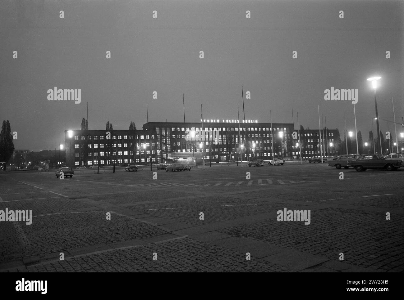 Haus der Rundfunks in der Massurenallee, Berlin 1965. Banque D'Images