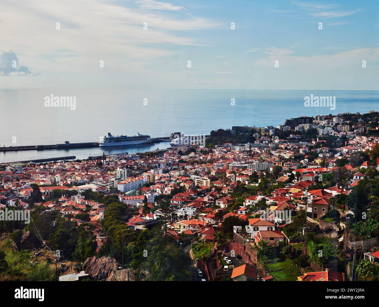 Paysage urbain de Funchal, Madère, Portugal, Europe Banque D'Images