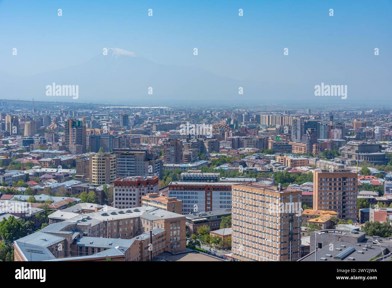 Vue panoramique d'Erevan en Arménie Banque D'Images