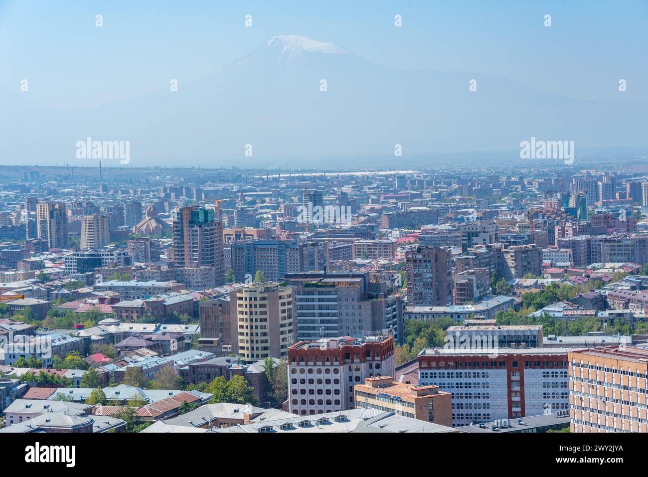 Vue panoramique d'Erevan en Arménie Banque D'Images