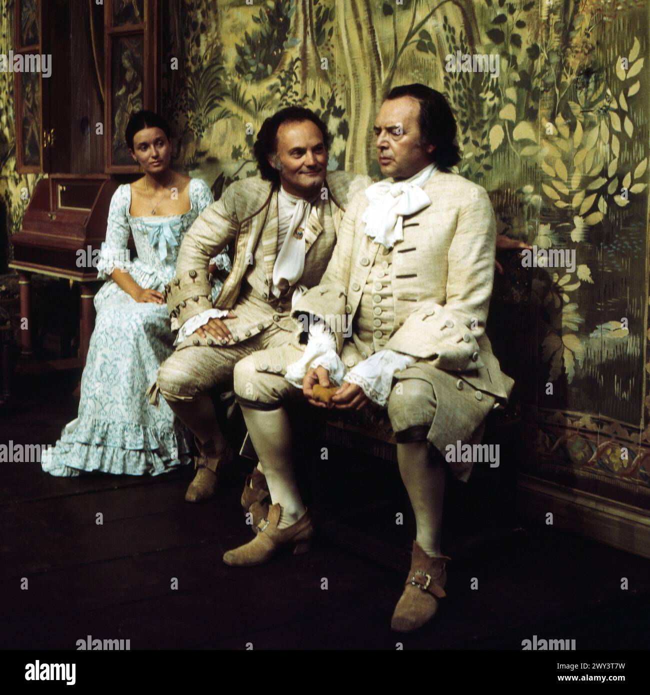 Der Menschenfeind, Fernsehfilm nach der Komödie von Molière als Aufzeichung aus dem Thalia Theater in Hamburg, Deutschland 1976, Régie : Rudolf Noelte, Darsteller : Angela Schmid, Werner Kreindl, Will Quadflieg Banque D'Images