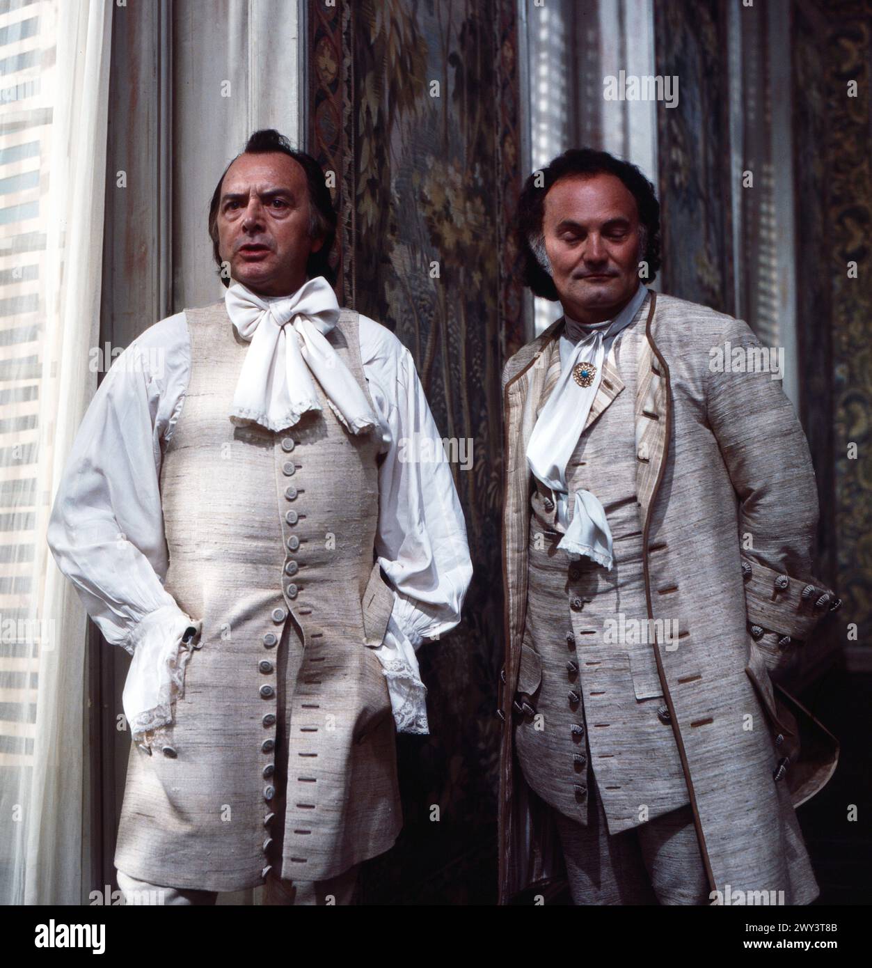 Der Menschenfeind, Fernsehfilm nach der Komödie von Molière als Aufzeichung aus dem Thalia Theater in Hamburg, Deutschland 1976, Régie : Rudolf Noelte, Darsteller : Will Quadflieg, Werner Kreindl Banque D'Images