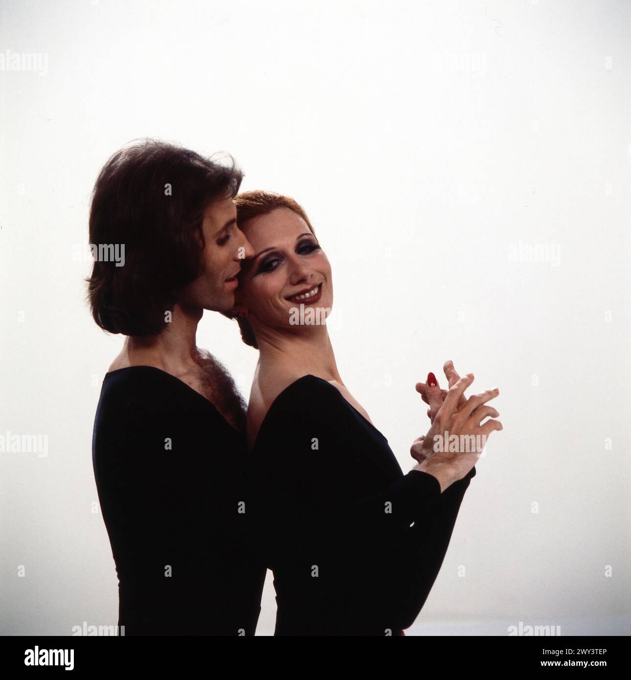 Margot Werner, Personality Show mit der Österreichische Balletttänzerin und Chansonsängerin, Deutschland 1975, hier beim Ballett mit Heinz Bosl Banque D'Images