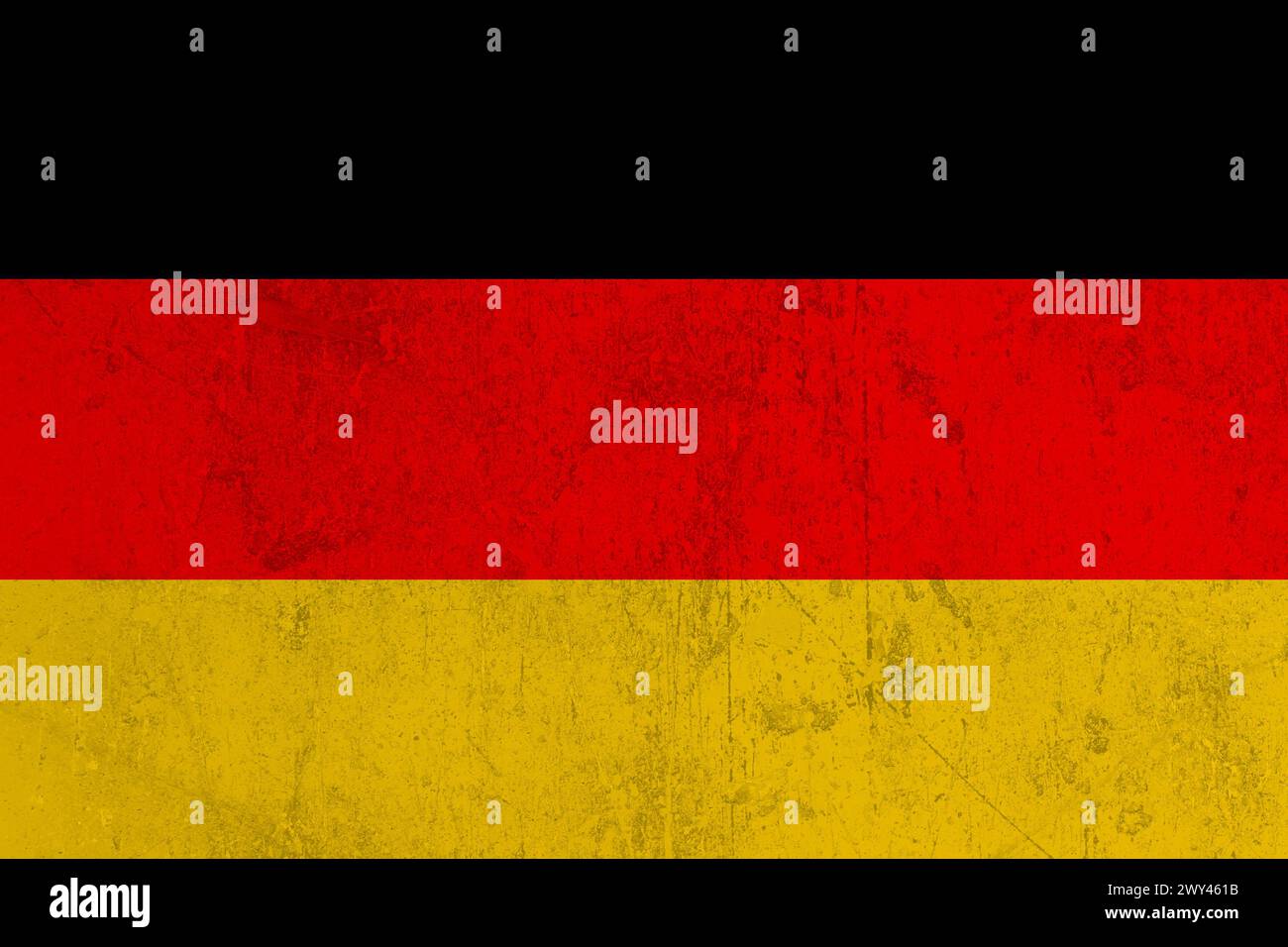 Couleurs du drapeau allemand avec une couche grunge Banque D'Images