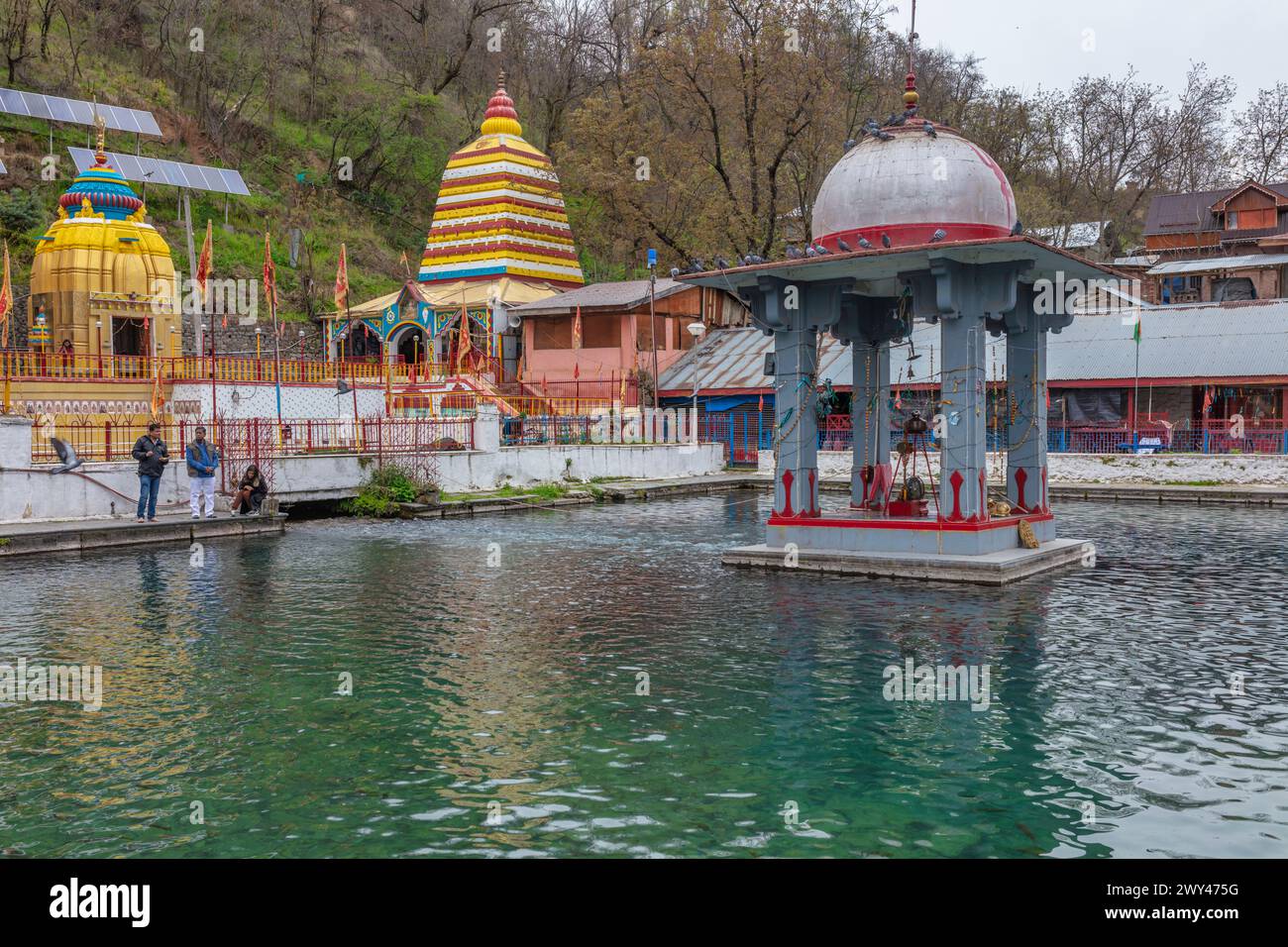 Temple Mattan, Pahalgam, Cachemire, Inde Banque D'Images