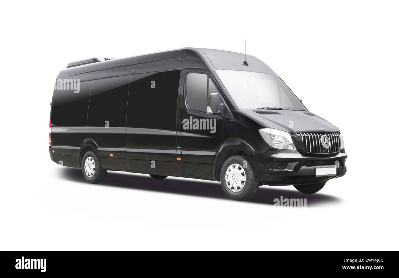 Véhicule [HO] : Utilitaire Mercedes Sprinter, Bleu - BUSCH 52602