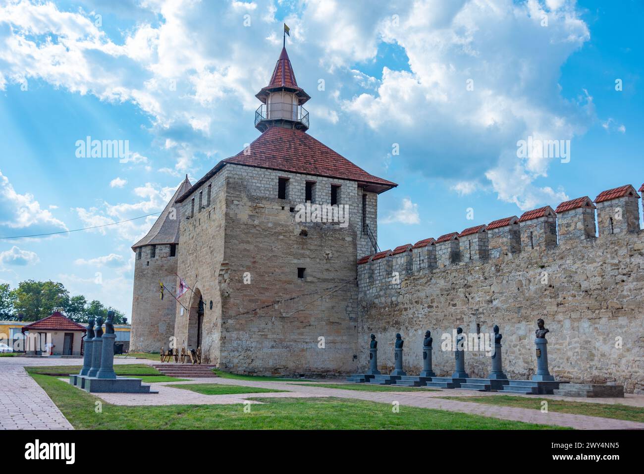 Forteresse de Tighina dans la ville moldave de Bender Banque D'Images