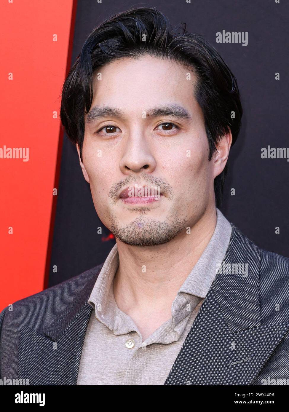 HOLLYWOOD, LOS ANGELES, CALIFORNIE, États-Unis - AVRIL 03 : Desmond Chiam arrive à la première de Los Angeles de Universal Pictures 'Monkey Man' qui a eu lieu au TCL Chinese Theatre IMAX le 3 avril 2024 à Hollywood, Los Angeles, Californie, États-Unis. (Photo de Xavier Collin/image Press Agency) Banque D'Images