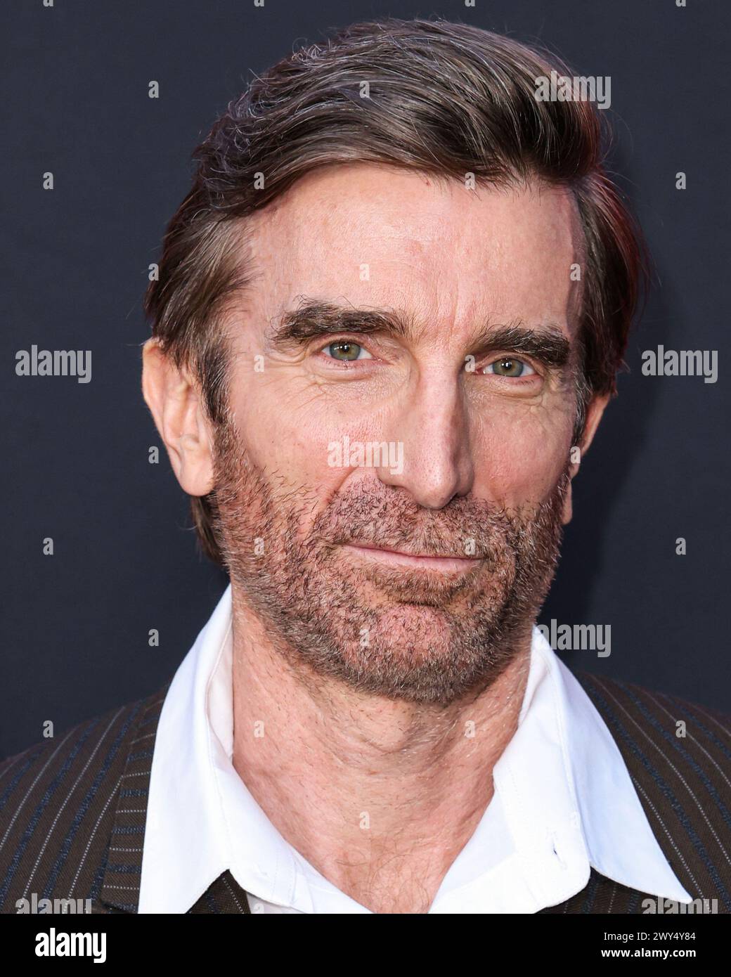 HOLLYWOOD, LOS ANGELES, CALIFORNIE, États-Unis - AVRIL 03 : Sharlto Copley arrive à la première de Los Angeles de Universal Pictures 'Monkey Man' qui a eu lieu au TCL Chinese Theatre IMAX le 3 avril 2024 à Hollywood, Los Angeles, Californie, États-Unis. (Photo de Xavier Collin/image Press Agency) Banque D'Images