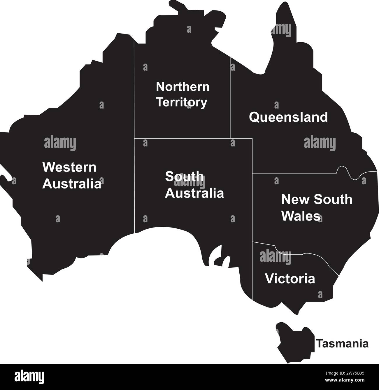 Icône de carte d'Australie illustration vectorielle conception de symbole Illustration de Vecteur