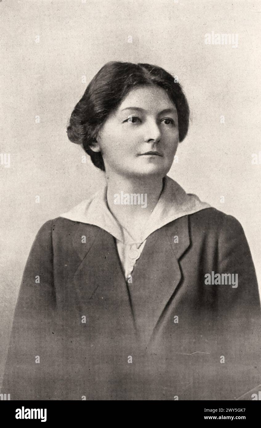 Margaret Bondfield (1873-1953) politicienne travailliste anglaise. - Photographe inconnu Banque D'Images