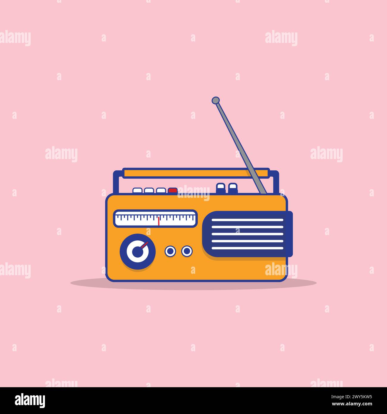 Illustration vectorielle de la radio Illustration de Vecteur