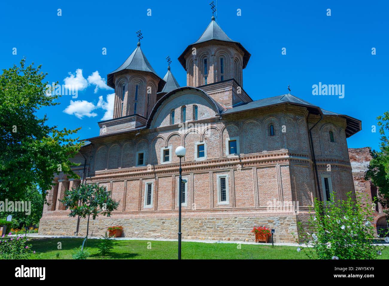 La Grande Église royale dans la ville roumaine Targoviste Banque D'Images