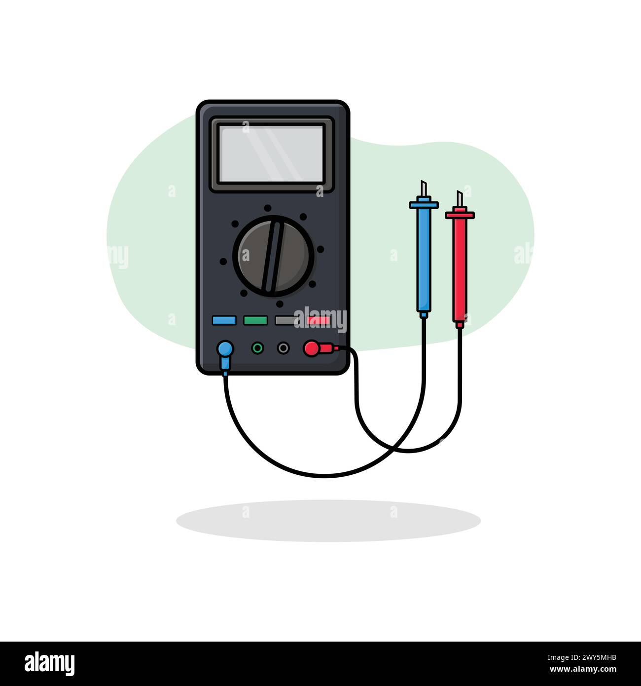 Illustration vectorielle du multimètre numérique Illustration de Vecteur