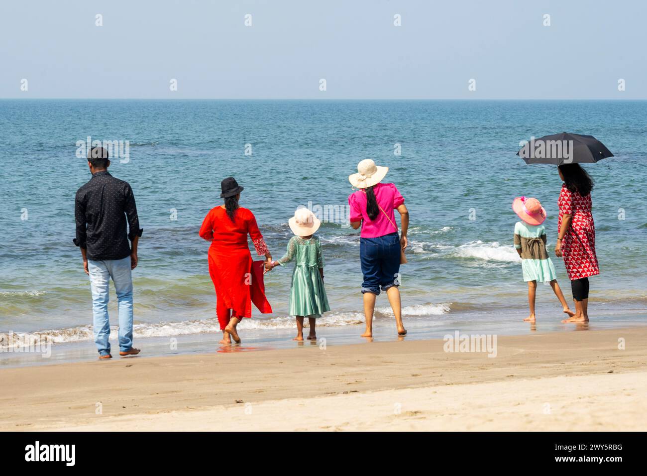 Indien, Goa, Anjuna, Ozran Beach (Little Vagator Beach), Banque D'Images