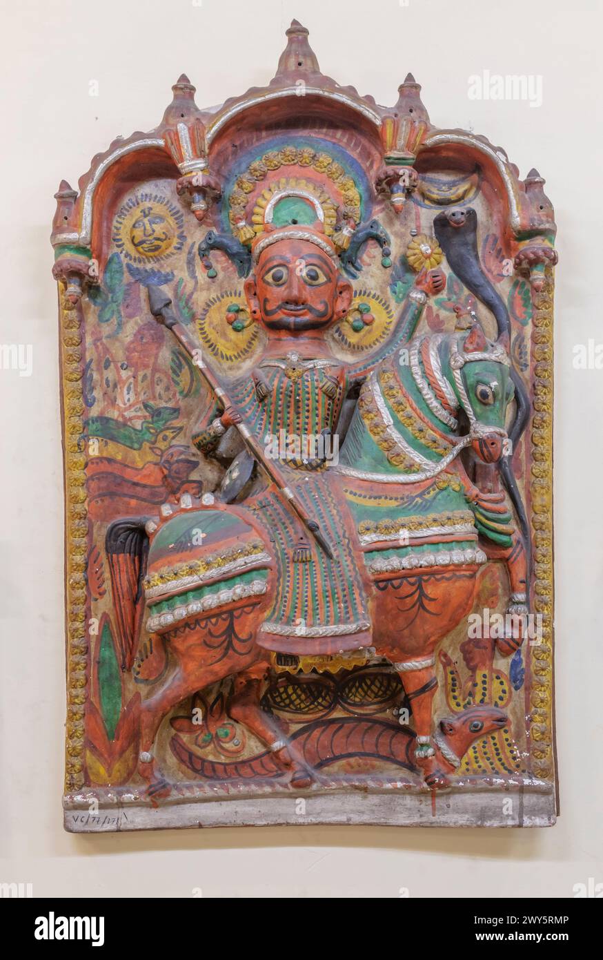 Figurine en terre cuite, Musée national de l'artisanat, New Delhi, Inde Banque D'Images
