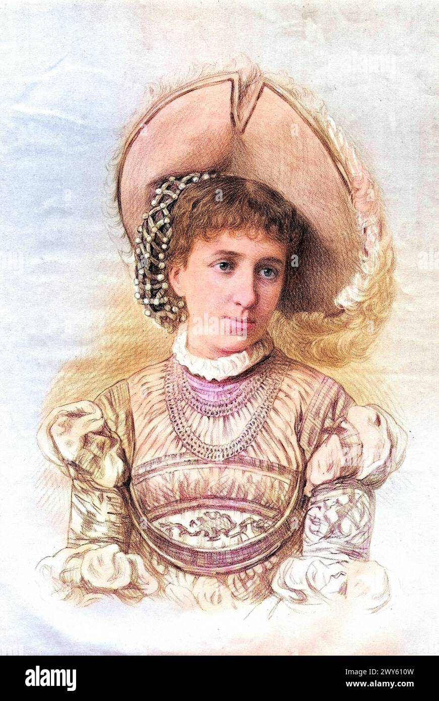 Erzherzogin Maria Christina Desiree Henriette Felicitas Rainiera von Habsburg-Lothringen geb. 21. Juillet 1858, Gest. 6. Février 1929, kaiserliche und Kö Banque D'Images