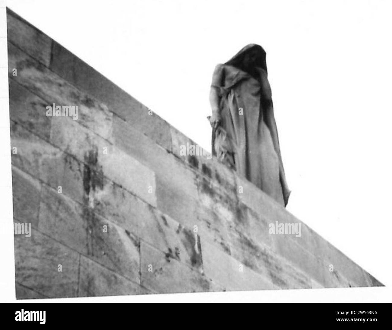 MONUMENT COMMÉMORATIF DU CANADA : CRÊTE DE VIMY - série de photos du Monument commémoratif de guerre du Canada à la crête de Vimy. , Armée britannique, 21e groupe d'armées Banque D'Images