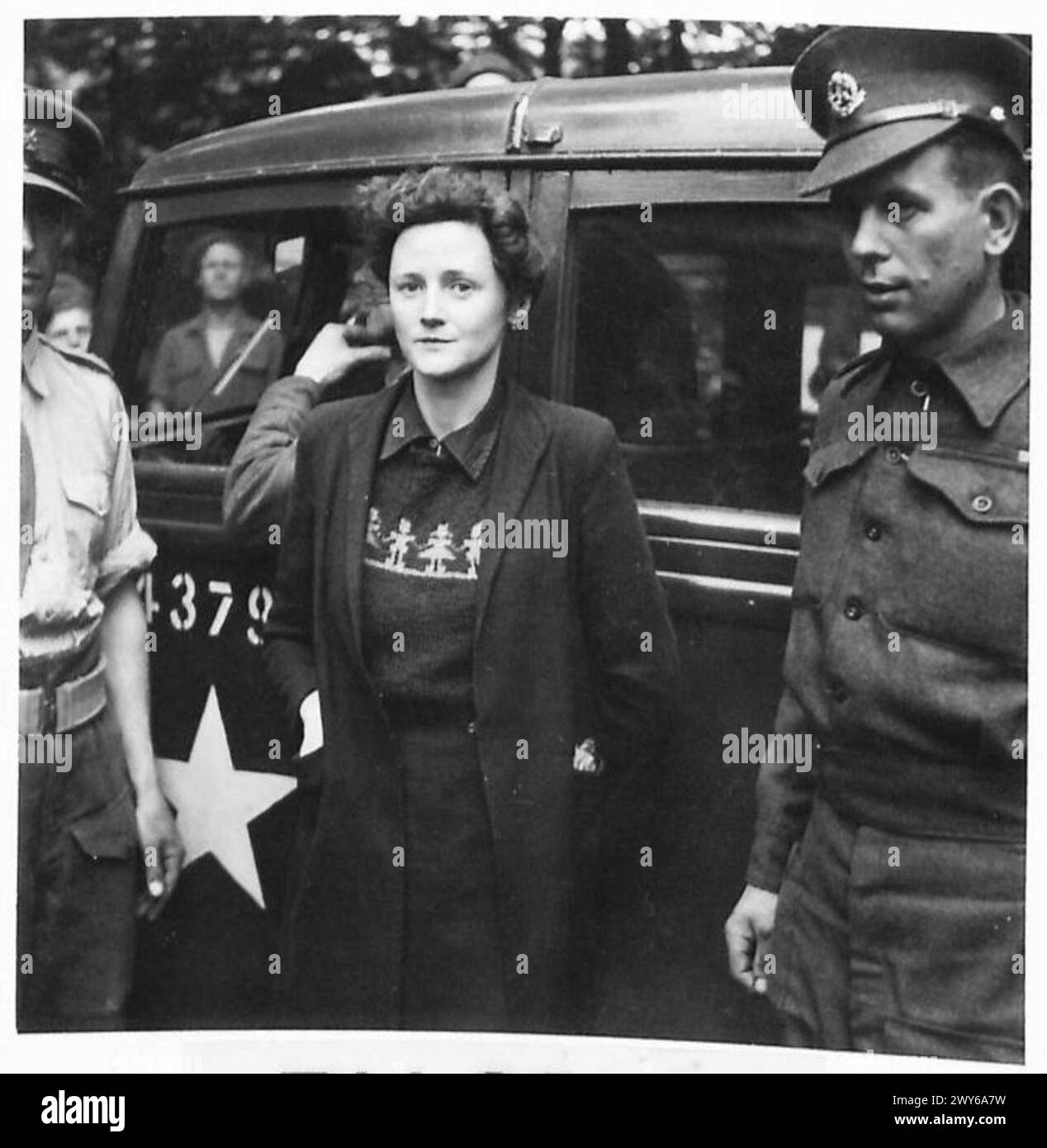 MRS William Joyce est présent au quartier général de la 2e armée lors des opérations de l'armée britannique, du 21e groupe d'armées pendant la seconde Guerre mondiale Banque D'Images