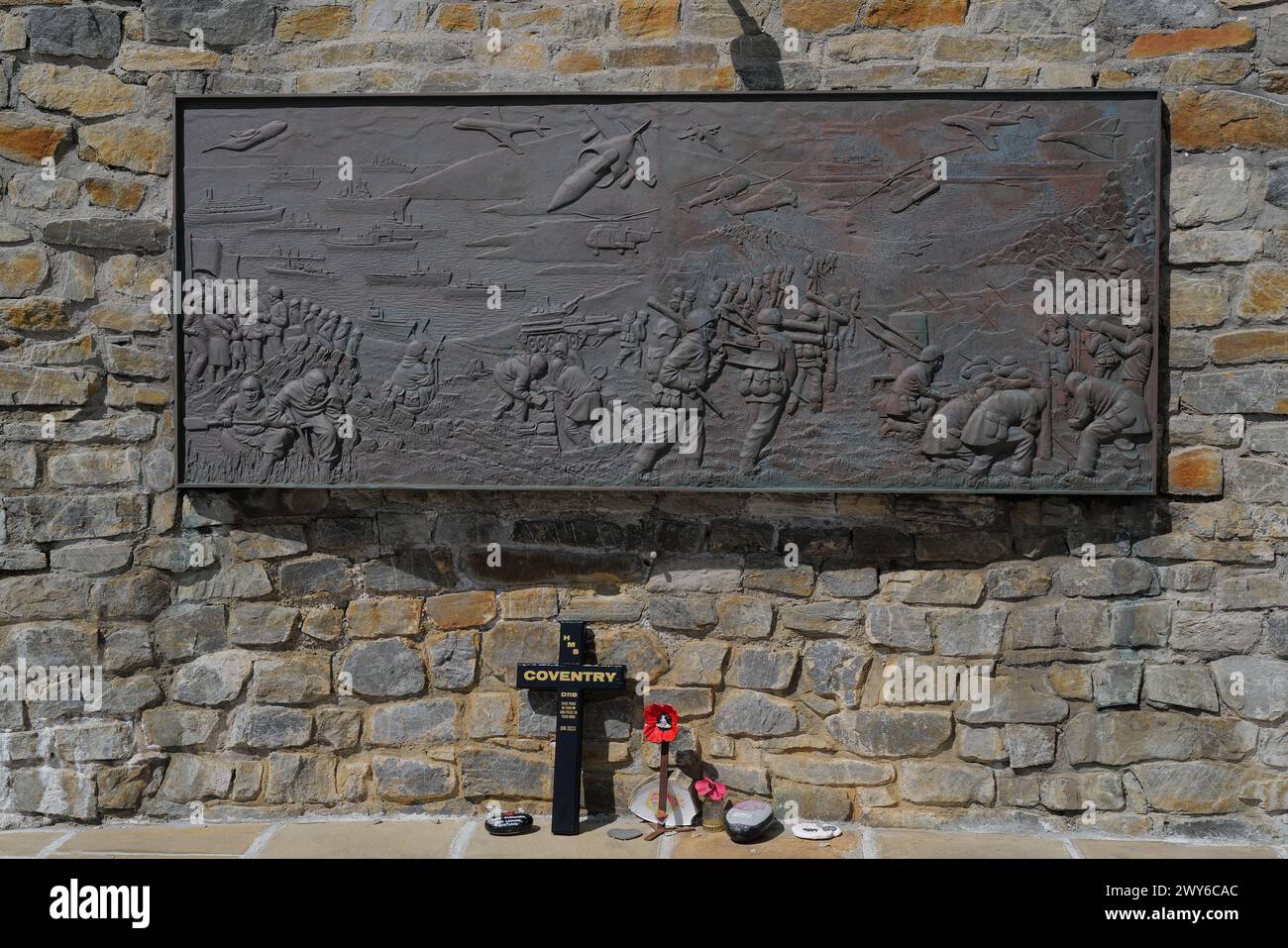 Mémorial de guerre de Falkland Banque D'Images
