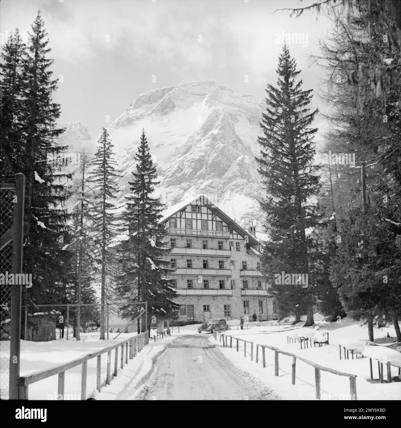 Le bâtiment où les prisonniers politiques, qui s'opposaient au régime nazi, ont été internés et libérés plus tard pendant la seconde Guerre mondiale Banque D'Images