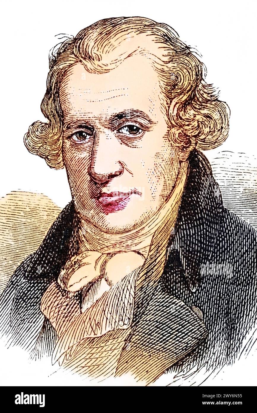 James Watt geb. 30. Januar 1736 à Greenock, Gest. 25. Août 1819 à Heathfield, Staffordshire War ein schottischer Erfinder, Historisch, digital RES Banque D'Images