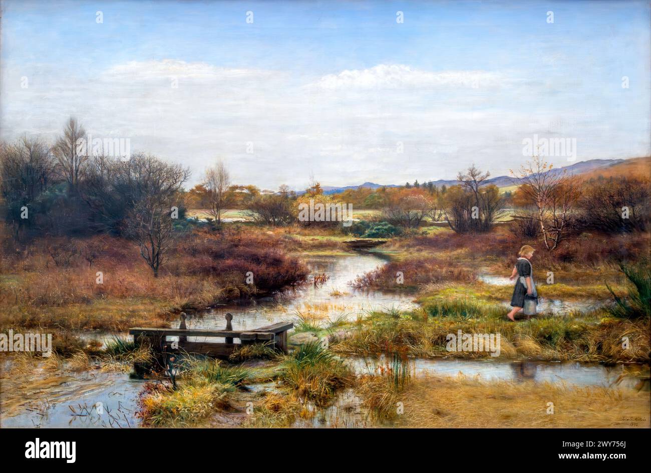 Lingering Autumn de John Everett Millais (1829-1896), 1856/7 Banque D'Images