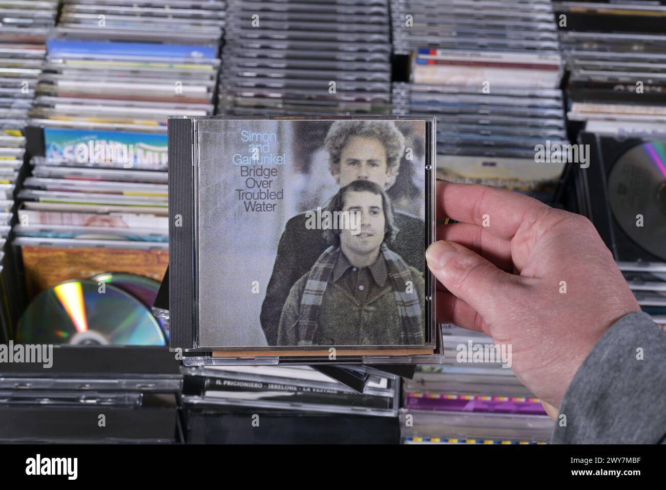 Album CD : Simon and Garfunkel - Bridge Over Troubled Water Banque D'Images