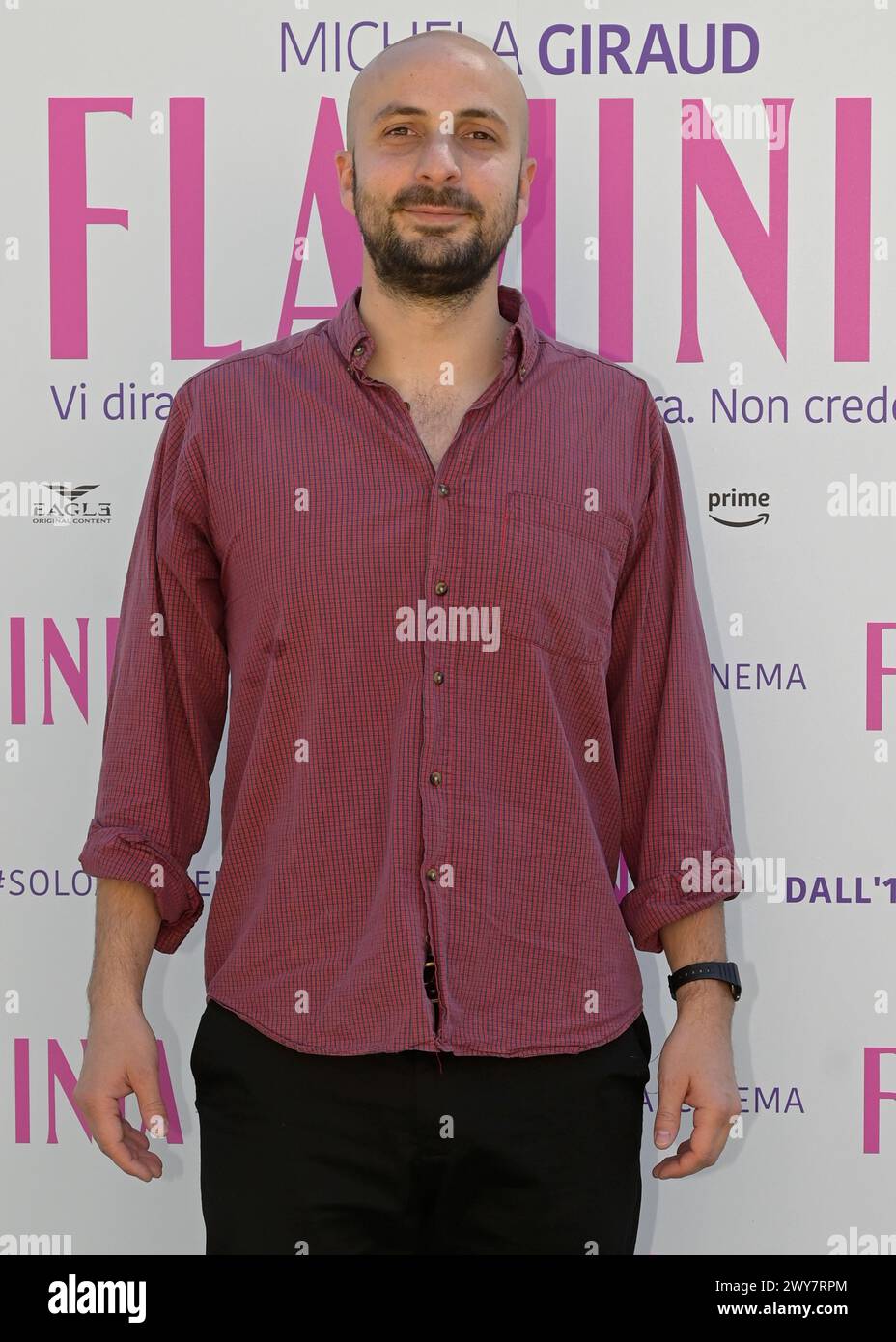 Rome, Italie. 04th Apr, 2024. Daniele Tinti assiste à la séance photo du film 'Flaminia' à la Casa del Cinema Villa Borghese (photo de Mario Cartelli/SOPA images/Sipa USA) crédit : Sipa USA/Alamy Live News Banque D'Images