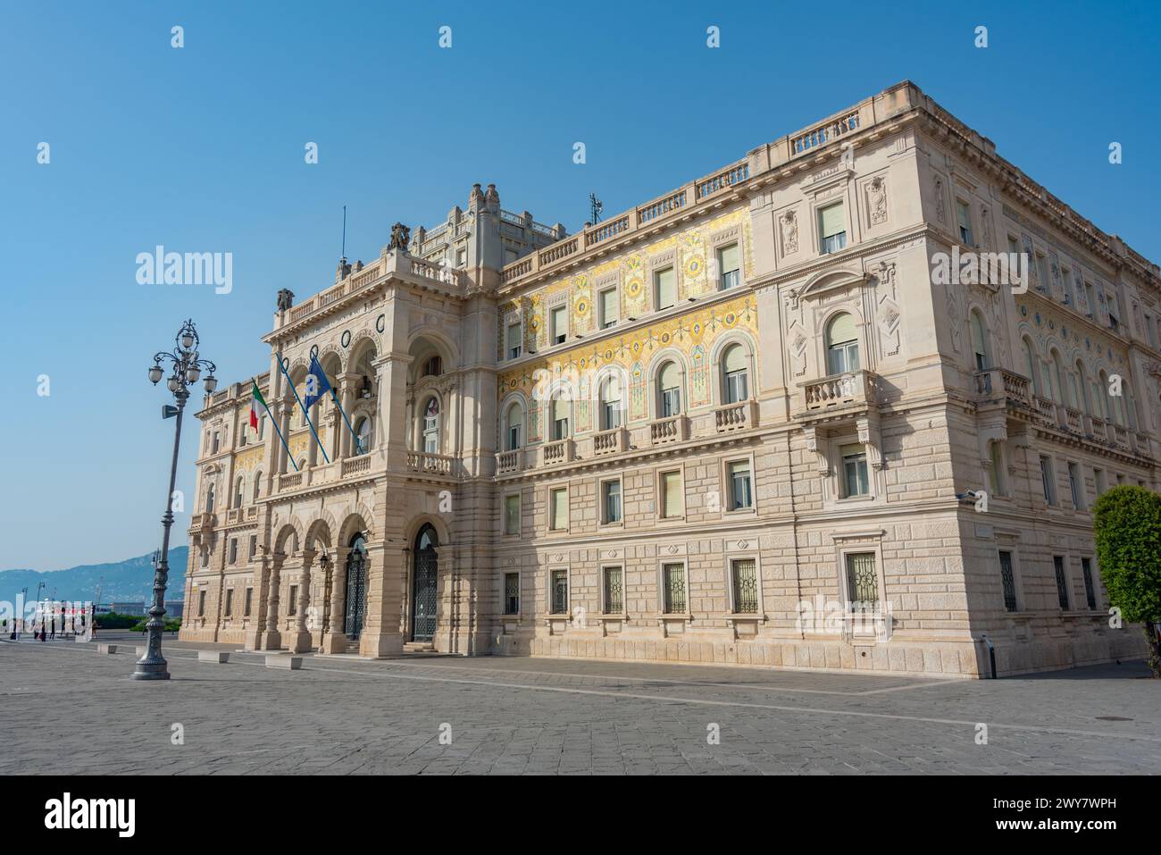 Palazzo della Luogotenenza austriaca dans la ville italienne de Trieste Banque D'Images