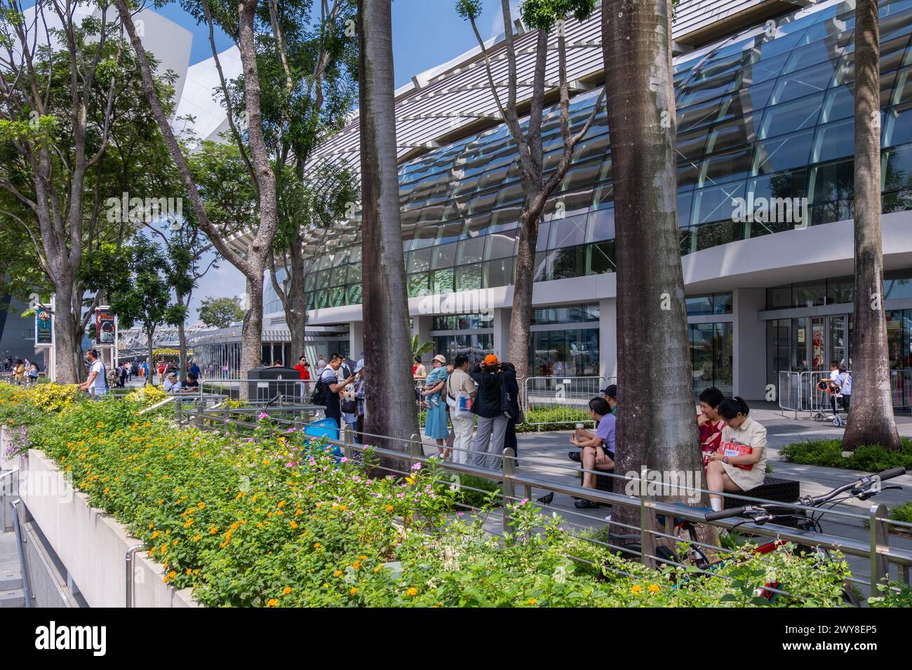 Le Marina Bay Sands Garden Park Banque D'Images