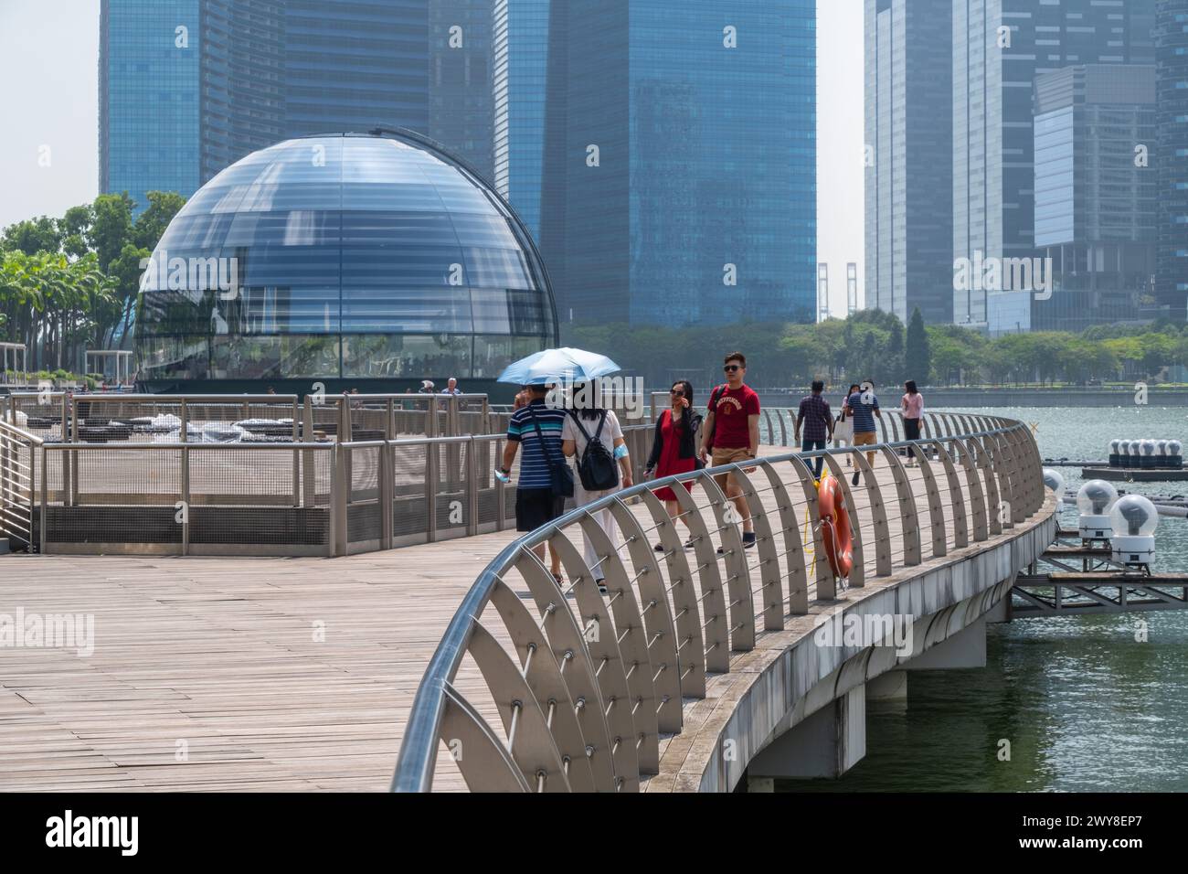 Apple Store, Marina Bay Sands Singapour Banque D'Images