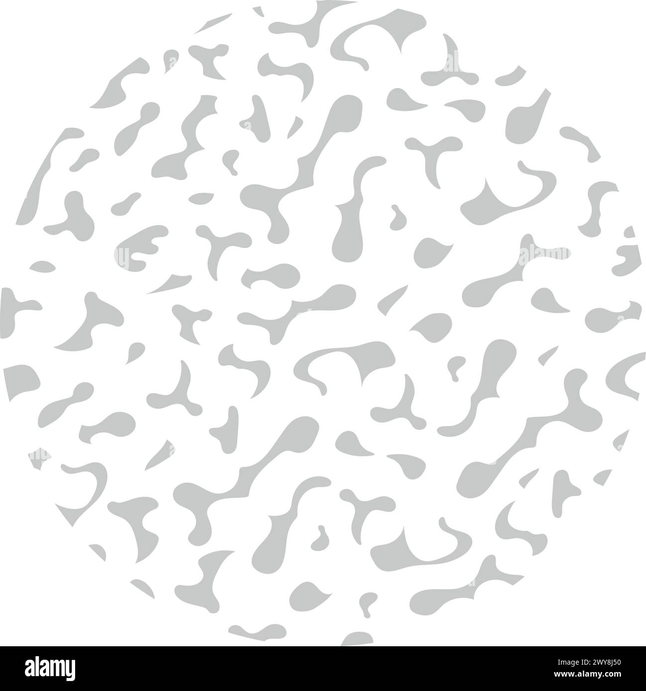 Illustration de motif rond amorphe abstrait vectoriel isolé sur Un fond blanc. Illustration de Vecteur