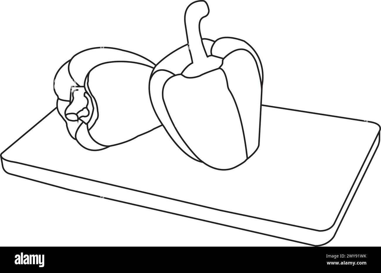 Modèle d'illustration vectorielle d'icône paprika Illustration de Vecteur