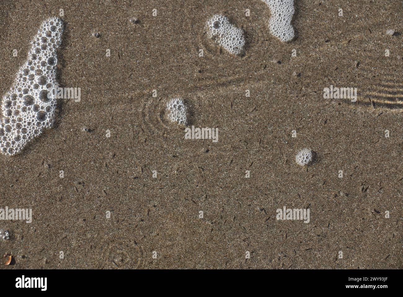 Toutes les textures trouvées près de Beach Pier Like Old Boat, Sand, Moss, Broken Concrete, Painted Metals, pavés, empreintes de pieds Banque D'Images