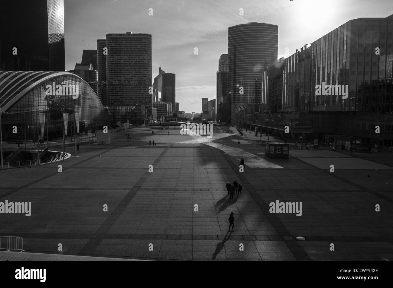 Paris, vue, architecture moderne, france Banque D'Images