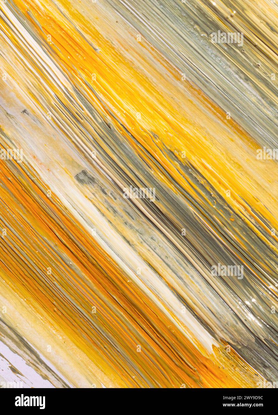 Un fond de peinture abstraite dans des tons oranges chauds Banque D'Images