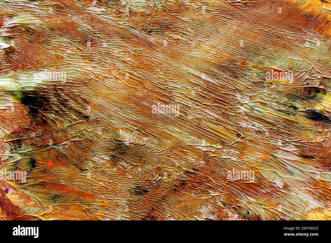 Un fond de peinture abstraite dans des tons oranges chauds Banque D'Images