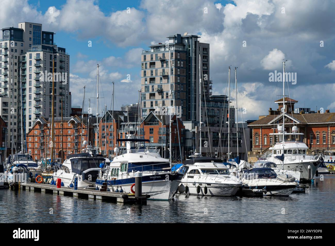 Angleterre Suffolk Ipswich Waterfront Banque D'Images