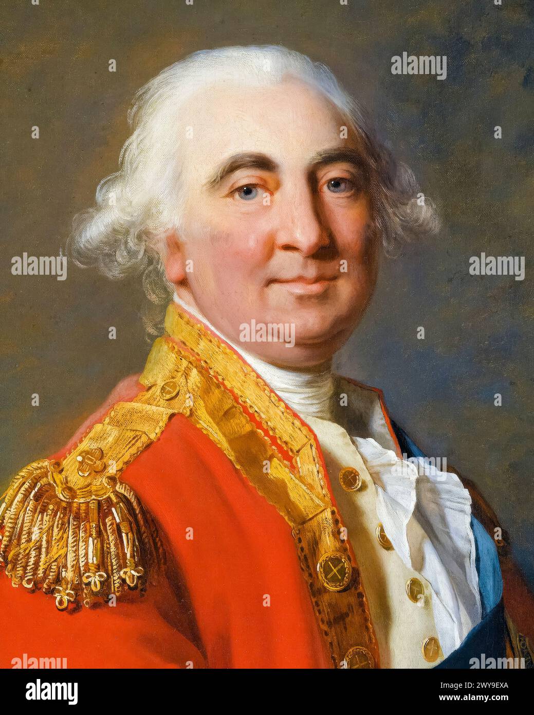 William Petty, 2e comte de Shelburne (1737-1805), homme politique whig anglo-irlandais et premier ministre de Grande-Bretagne 1782-1783, portrait peint à l'huile sur toile par Jean-Laurent Mosnier, 1791 Banque D'Images