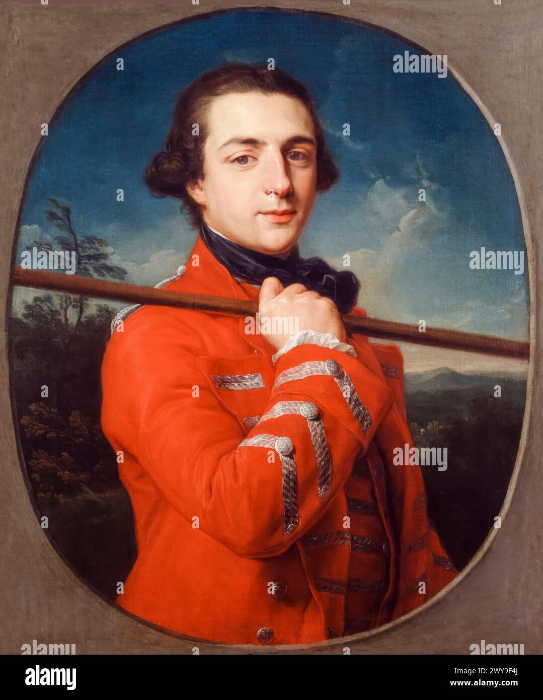 Augustus Henry FitzRoy, 3e duc de Grafton (1735-1811), homme politique whig et premier ministre de Grande-Bretagne 1768-1770, portrait peint à l'huile sur toile par Pompeo Batoni, 1762 Banque D'Images
