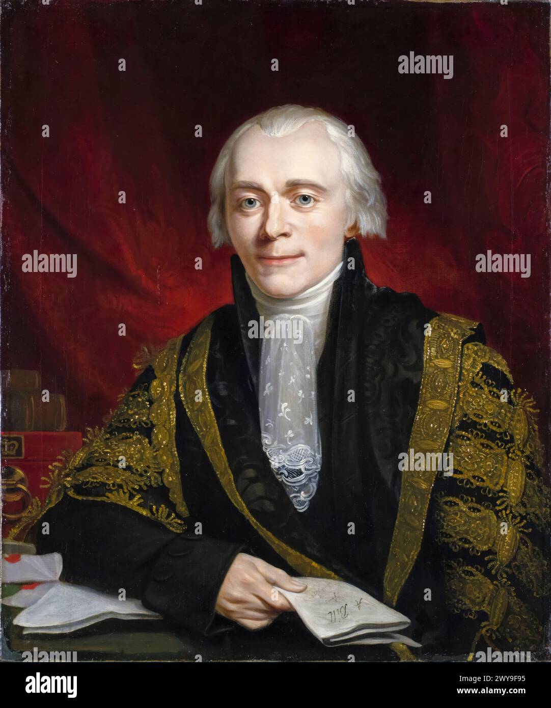 Spencer Perceval (1762-1812), premier ministre du Royaume-Uni d'octobre 1809 jusqu'à son assassinat en mai 1812, portrait peint à l'huile sur toile par George Francis Joseph, 1816 Banque D'Images