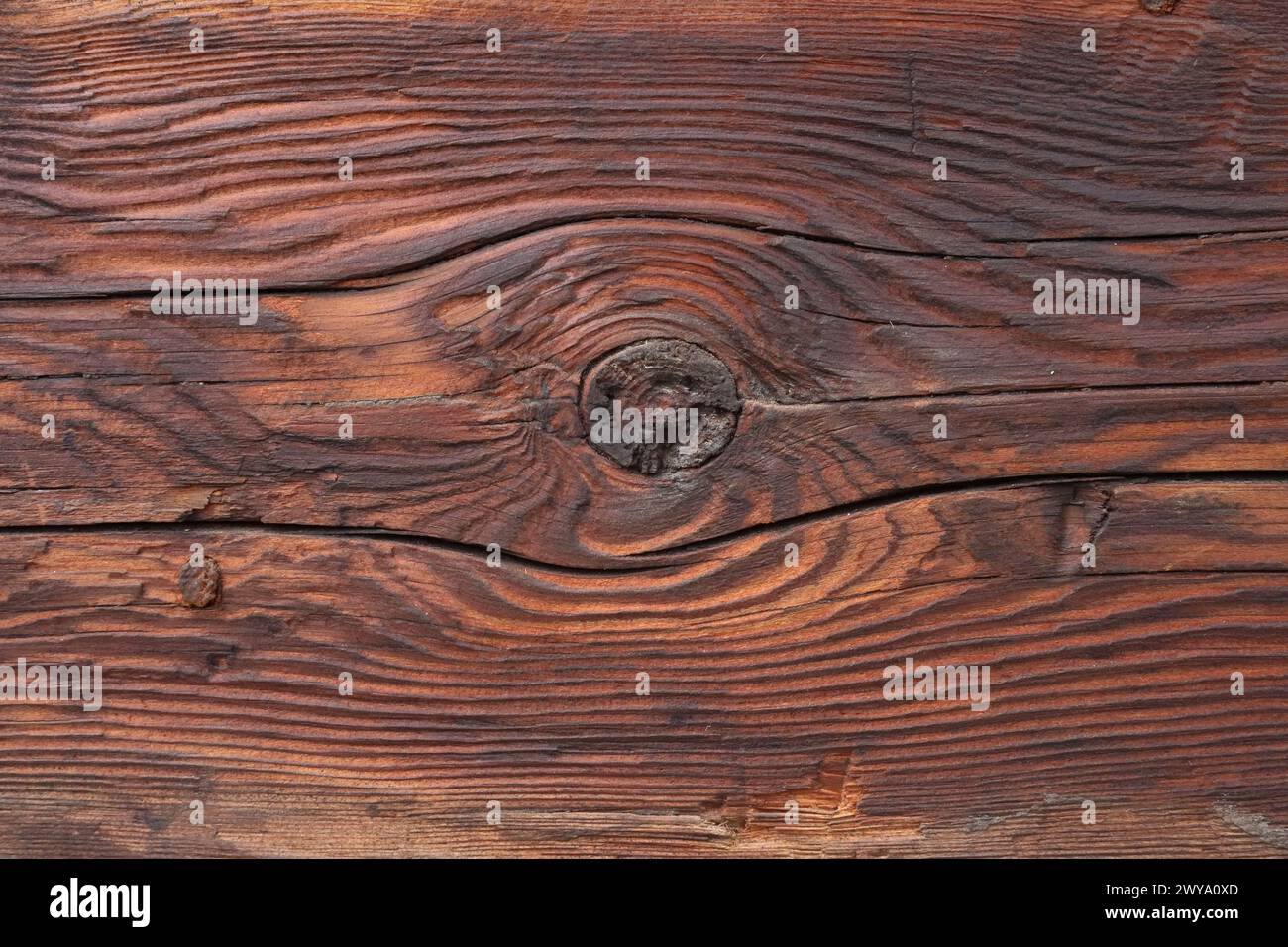 papier peint, planche de bois vintage cuite Banque D'Images