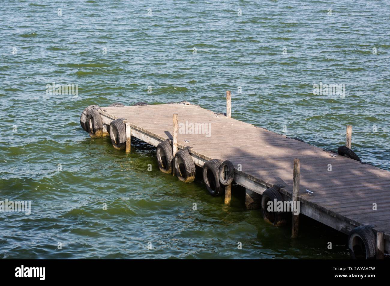 Jetée dans le lac Albufera, Valence Banque D'Images