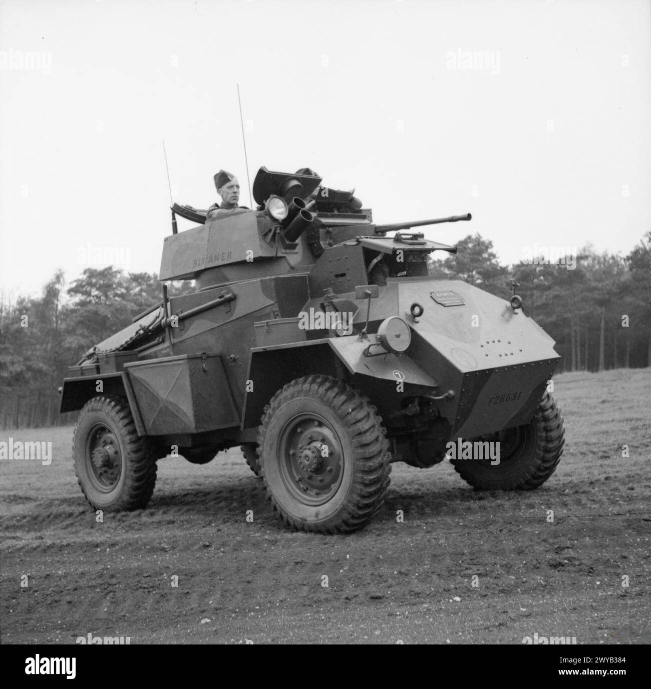Humber Mk I voiture blindée 'Bikaner' de la 12e Royal Lancers, 1re division blindée, stationnée à Tidworth le 1er août 1941. Banque D'Images