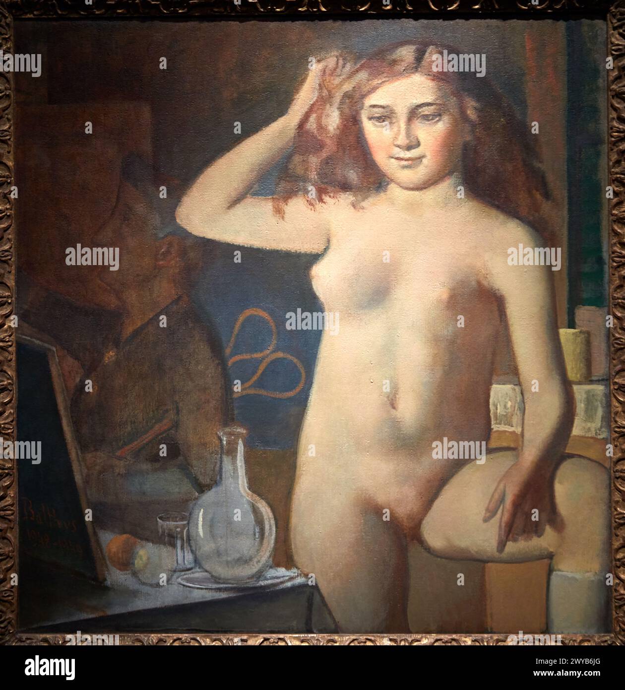 'Georgette à ses toilettes', 1948-1949, Balthus, Musée Thyssen Bornemisza, Madrid, Espagne, Europe. Banque D'Images