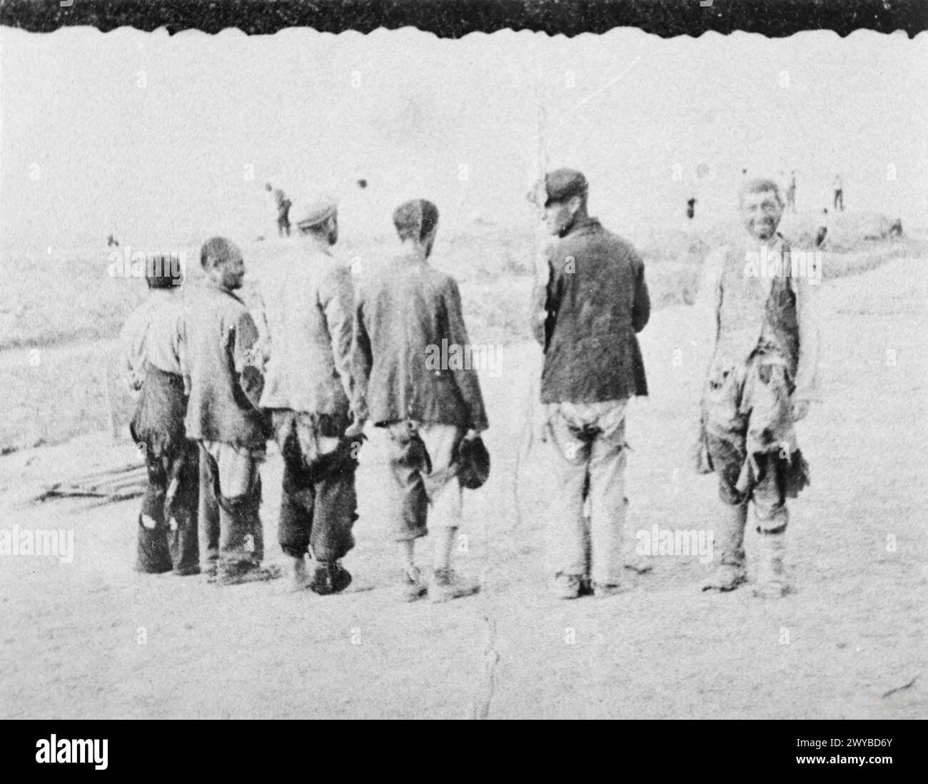 L'OCCUPATION NAZIE DE LA POLOGNE, 1941-1945 - esclaves juifs du camp de travail de Belzec, 1940. , Banque D'Images