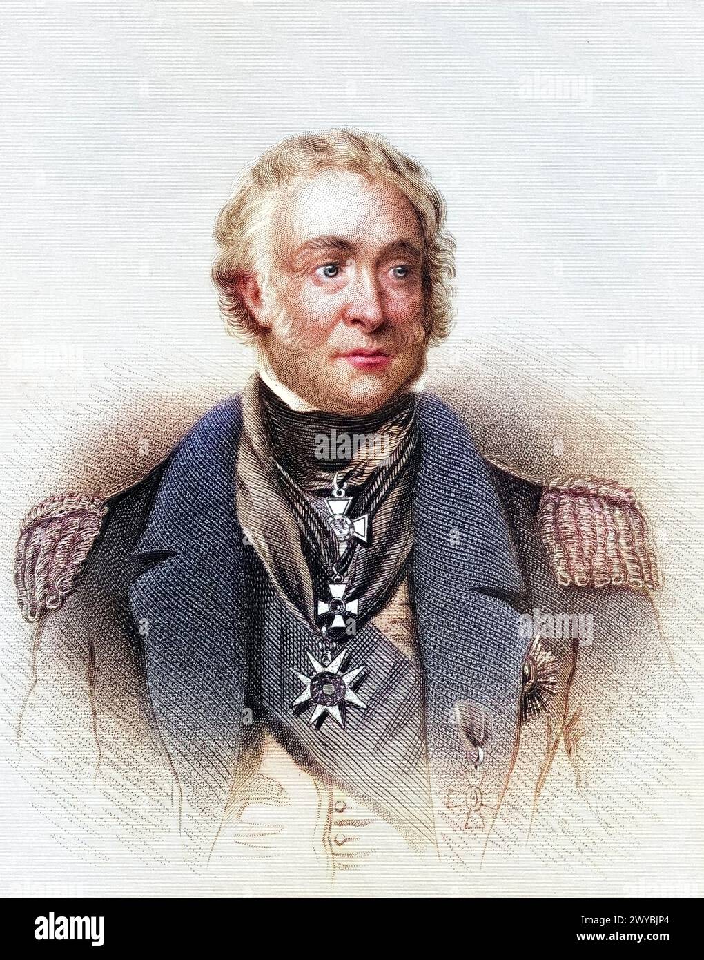 Sir Charles John Napier geb. 6. Maerz 1786 à Falkirk, Gest. 6. Novembre 1860 à Merchiston-Hall, Hampshire War ein britischer Marineoffizier, histori Banque D'Images