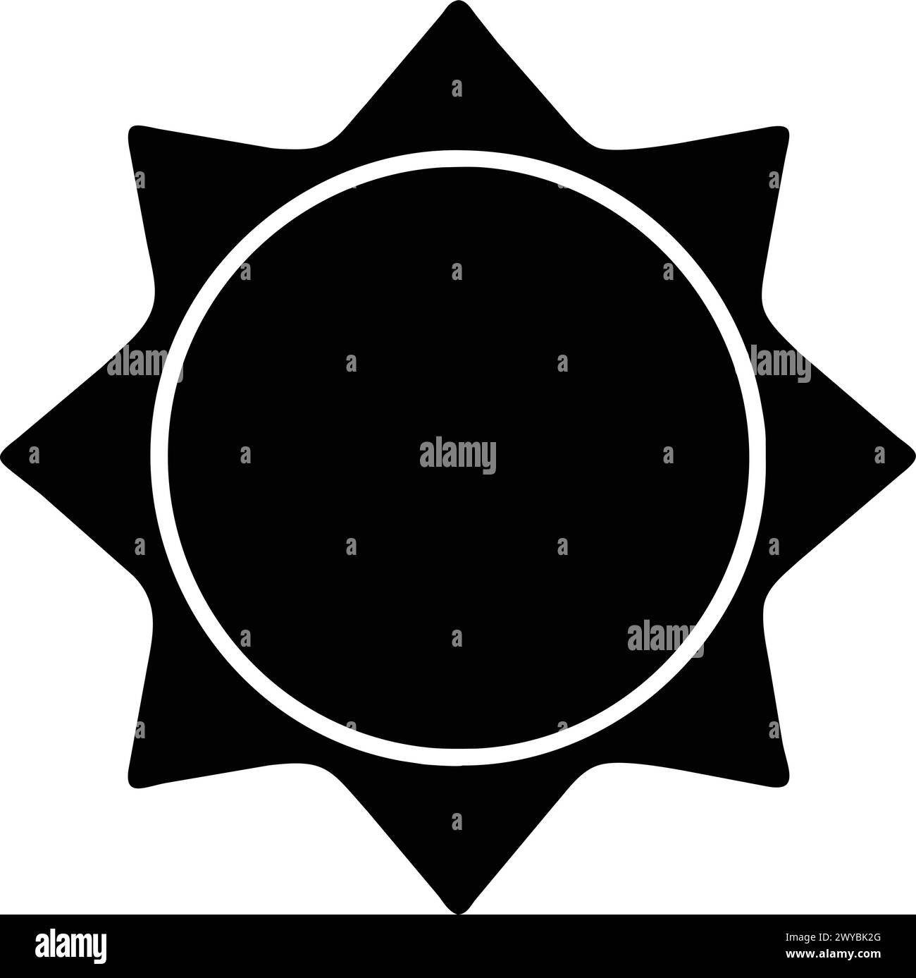 CONCEPTION D'ICÔNE DE SOLEIL, RESSOURCE GRAPHIQUE Illustration de Vecteur