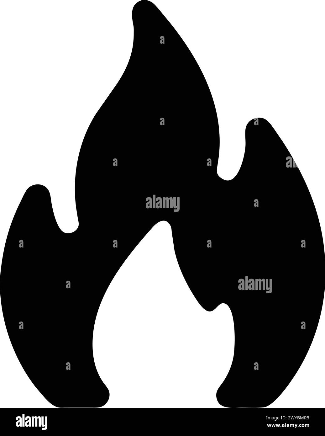 CONCEPTION D'ICÔNE DE FEU, RESSOURCE GRAPHIQUE Illustration de Vecteur